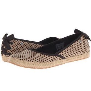 UGG Indah Polka Dotted Burlap Flats